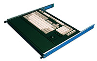 121-key Rugged Rack Mount Keyboard with Wrist Rest