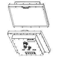 Saber PanelMount 17.0 Front & Rear Views