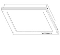 Saber PanelMount Military-grade Rugged Display