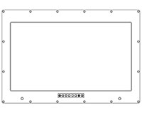 Saber PanelMount Military-grade Rugged Display