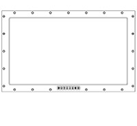 Saber PanelMount Military-grade Rugged Display