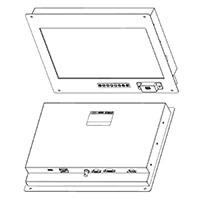 Saber PanelMount Solar 15.6 Standard Issue LCD Monitor