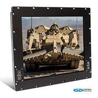 Saber PanelMount Solar 17.0" Mil-Spec Display