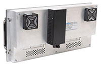 Saber RackMount Military-Grade Dual 8.4" Display Rear View