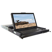 SlimLine 1U: Rack Drawer Flip-Up Display/Keyboard