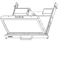 SlimLine Micro Rugged Rack Mount Flip-up Display