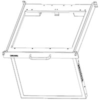 SlimLine Micro 19.0 Rugged Rack Mount Flip-down Display