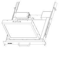 SlimLine Micro Rugged Rack Mount Flip-up Display
