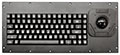 82-key Rugged Panel Mount Keyboard with 2-inch Trackball
