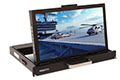SlimLine Micro Rugged Rack Mount Flip-up Display