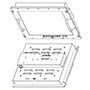 Saber PanelMount Solar NVIS 19.0 Front & Rear Views