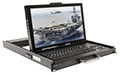 SlimLine 1U Rugged Rack Mount Display/Keyboard