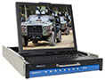 SlimLine 1U 19.0 Rugged Rack Mount Display/Keyboard with 8-port KVM Switch